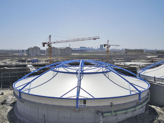 聊城市污水池加盖膜结构建造 - 方案